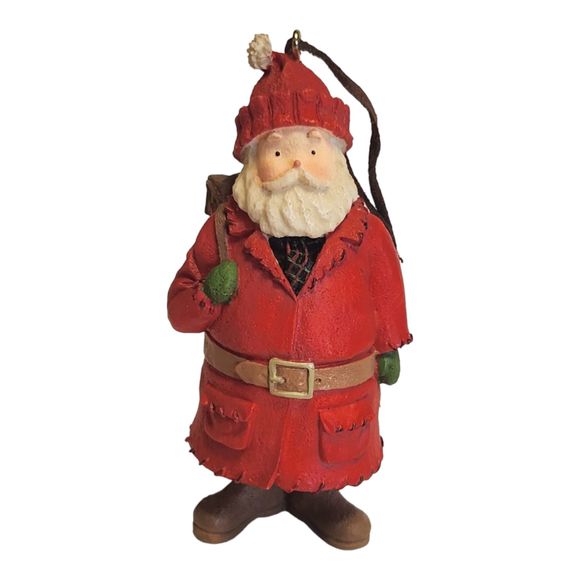 Kris Kringle Hallmark Keepsake Ornament 2003 by Sharon Visker Santa with Pack - Picture 1 of 15
